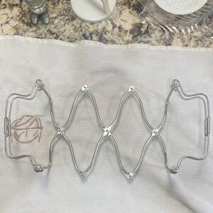 Vintage Expandable Stainless Steel Pot Lid/Plate Holder made in Italy 🇮🇹